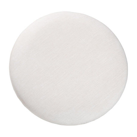 Modern European furniture - White Padded Round Cocktail Ottoman - www.oroa.com