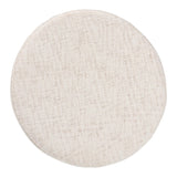 Modern European furniture - Round Fabric Cushioned Ottoman - www.oroa.com