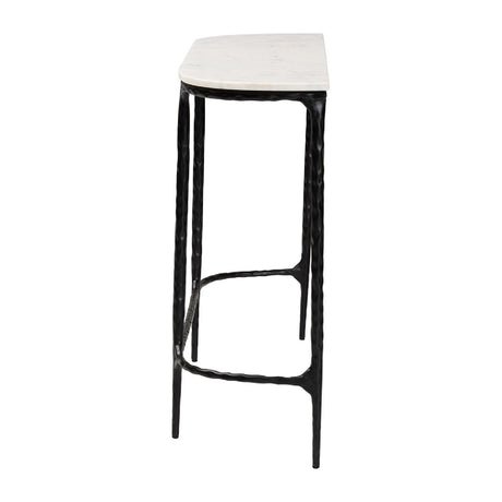 Modern European furniture - White Marble Console Table - www.oroa.com