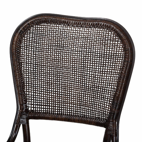 Modern European furniture - Latticed Back Rattan Dining Chair - www.oroa.com