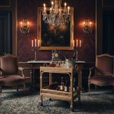 Modern European furniture - Woven Rattan Wine Cart - www.oroa.com