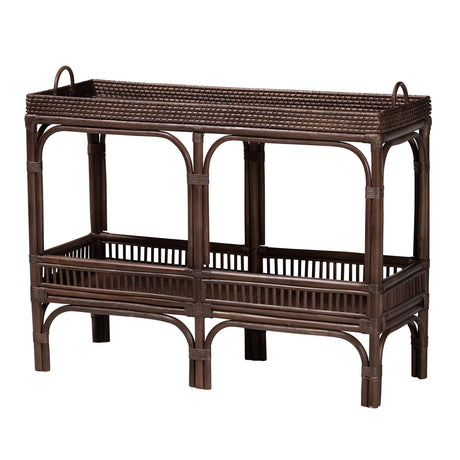 Modern European furniture - Woven Rattan Console Table - www.oroa.com