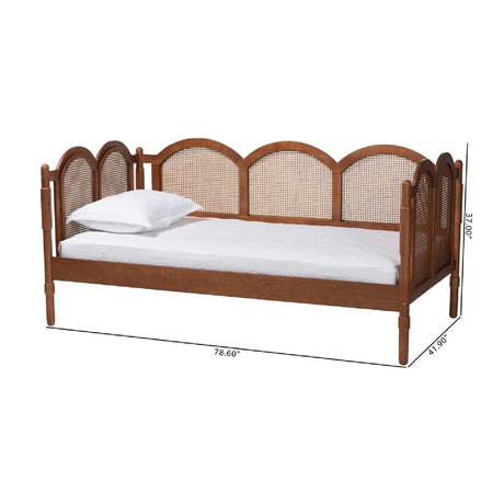 Modern European furniture - Rattan Arched Twin Daybed - www.oroa.com