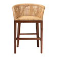 Modern European furniture - Curved Rattan Counter Stool - www.oroa.com