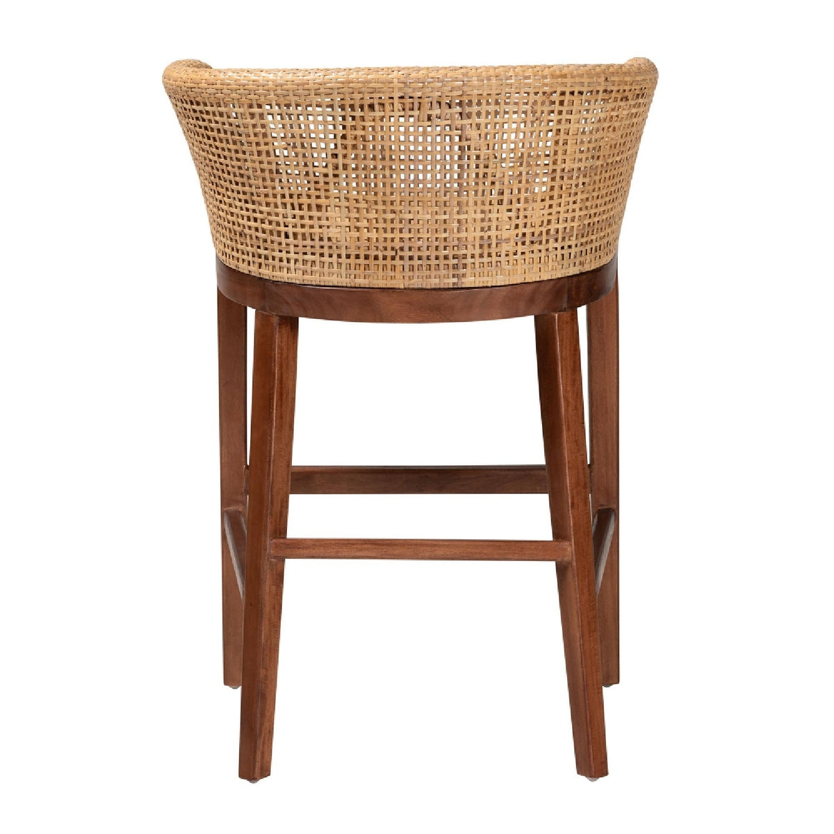 Modern European furniture - Curved Rattan Counter Stool - www.oroa.com
