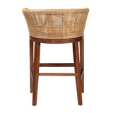Modern European furniture - Curved Rattan Counter Stool - www.oroa.com