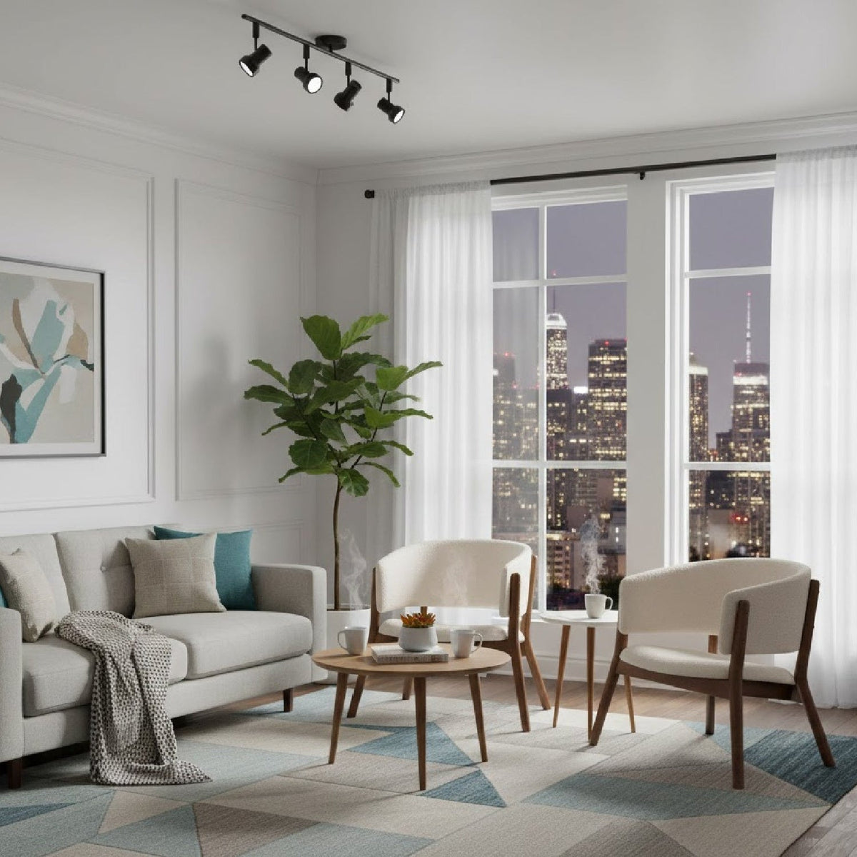 Modern European furniture - Walnut Framed Curve Accent Chairs 2 - www.oroa.com