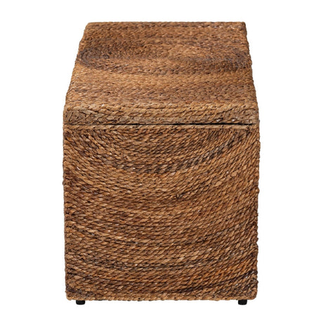 Modern European furniture - Handwoven Seagrass Storage Bench - www.oroa.com