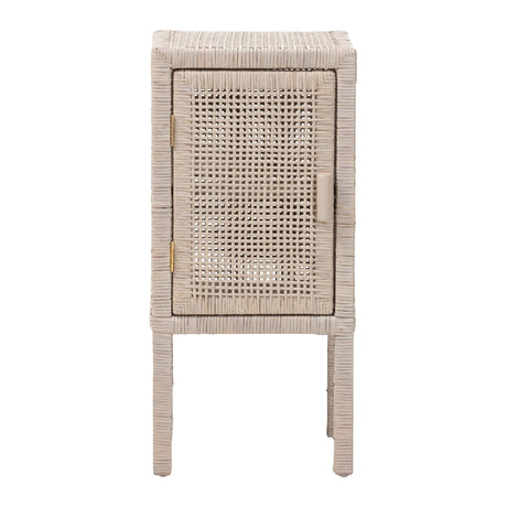 Modern European furniture - Handwoven Rattan Bedside Table - www.oroa.com
