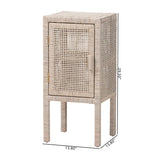Modern European furniture - Handwoven Rattan Bedside Table - www.oroa.com