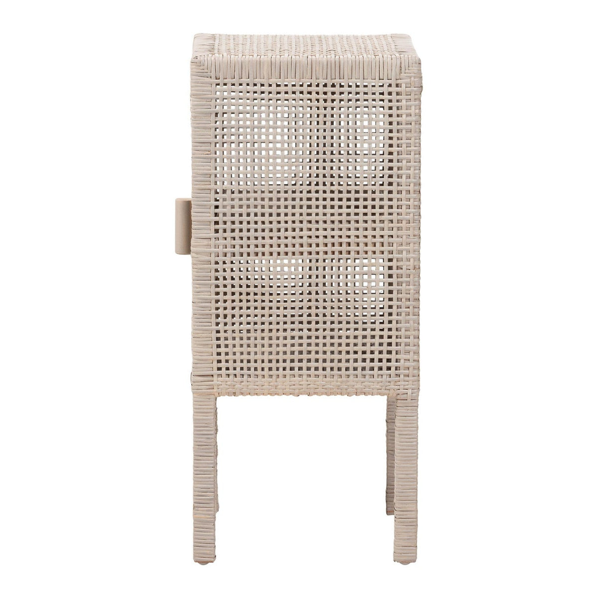 Modern European furniture - Handwoven Rattan Bedside Table - www.oroa.com