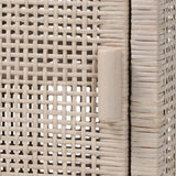 Modern European furniture - Handwoven Rattan Bedside Table - www.oroa.com
