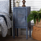 Modern European furniture - Handwoven Rattan Bedside Table - www.oroa.com