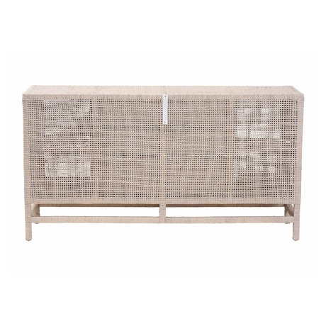 Modern European furniture - Gray Rattan 3-Drawer Cabinet - www.oroa.com