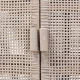 Modern European furniture - Gray Rattan 2-Door Cabinet - www.oroa.com