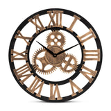 Modern European furniture - Wooden Vintage Style Wall Clock - www.oroa.com
