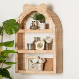 Modern European furniture - Rattan Bow Arched Storage Rack - www.oroa.com