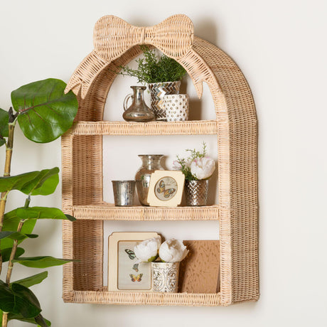 Modern European furniture - Rattan Bow Arched Storage Rack - www.oroa.com