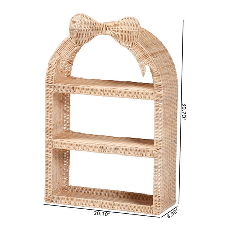 Modern European furniture - Rattan Bow Arched Storage Rack - www.oroa.com