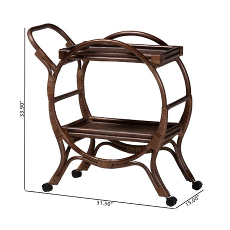 Modern European furniture - Handwoven Rattan Kitchen Cart | Bali Loom Selah - www.oroa.com