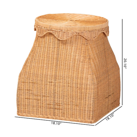 Modern European furniture - Handwoven Wicker Laundry Hamper - www.oroa.com