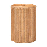 Modern European furniture - Rattan Scallop-Edge Laundry Hamper - www.oroa.com