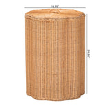 Modern European furniture - Rattan Scallop-Edge Laundry Hamper - www.oroa.com