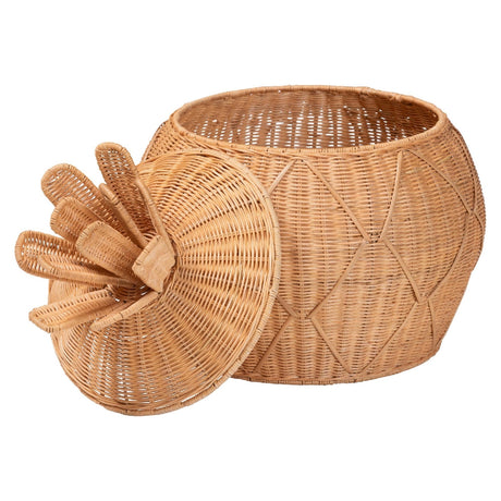 Modern European furniture - Handwoven Rattan Laundry Hamper - www.oroa.com