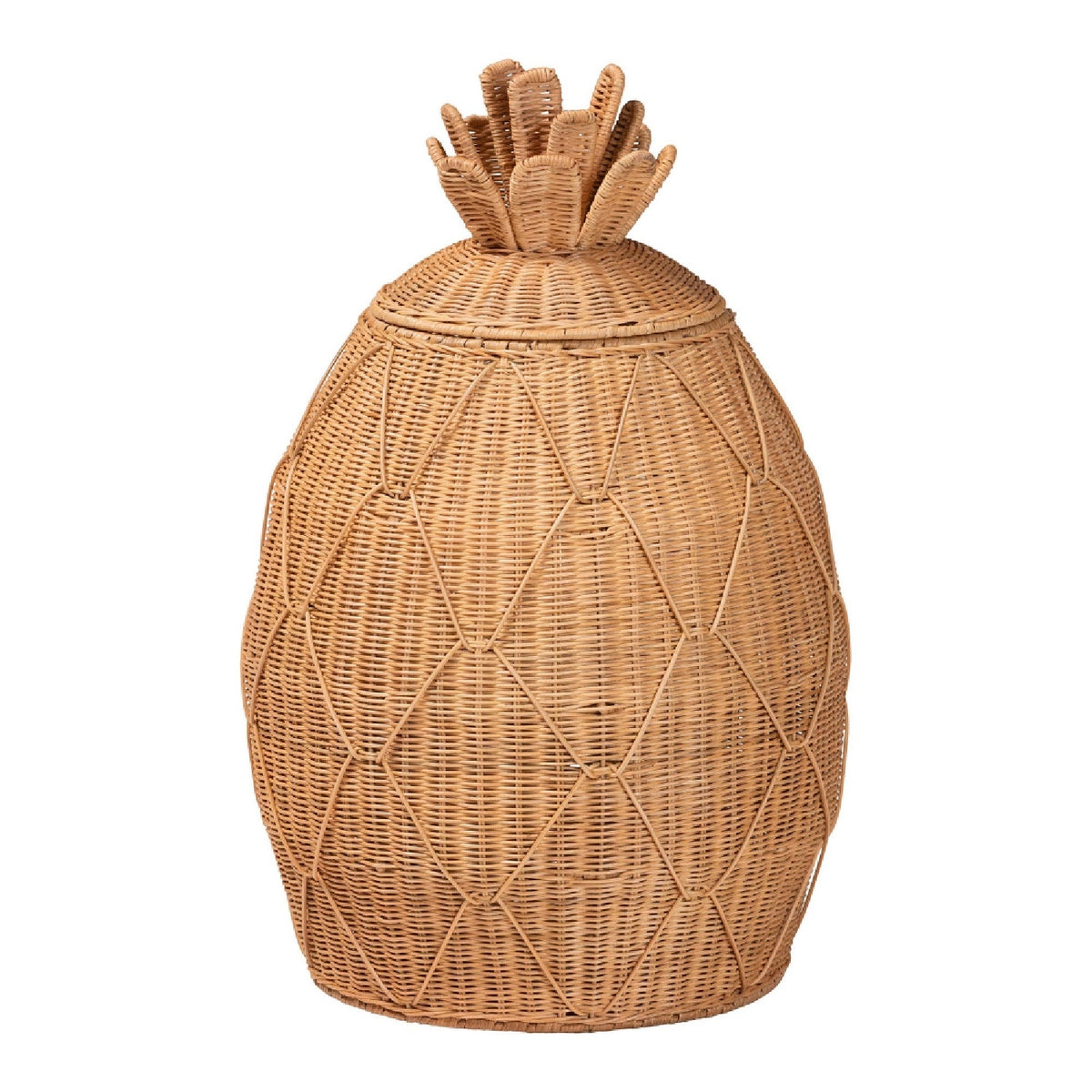 Modern European furniture - Handwoven Rattan Laundry Hamper - www.oroa.com