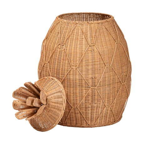 Modern European furniture - Handwoven Rattan Laundry Hamper - www.oroa.com