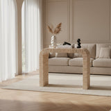 Woven Grasscloth Console Table | Bali Loom Yarelie