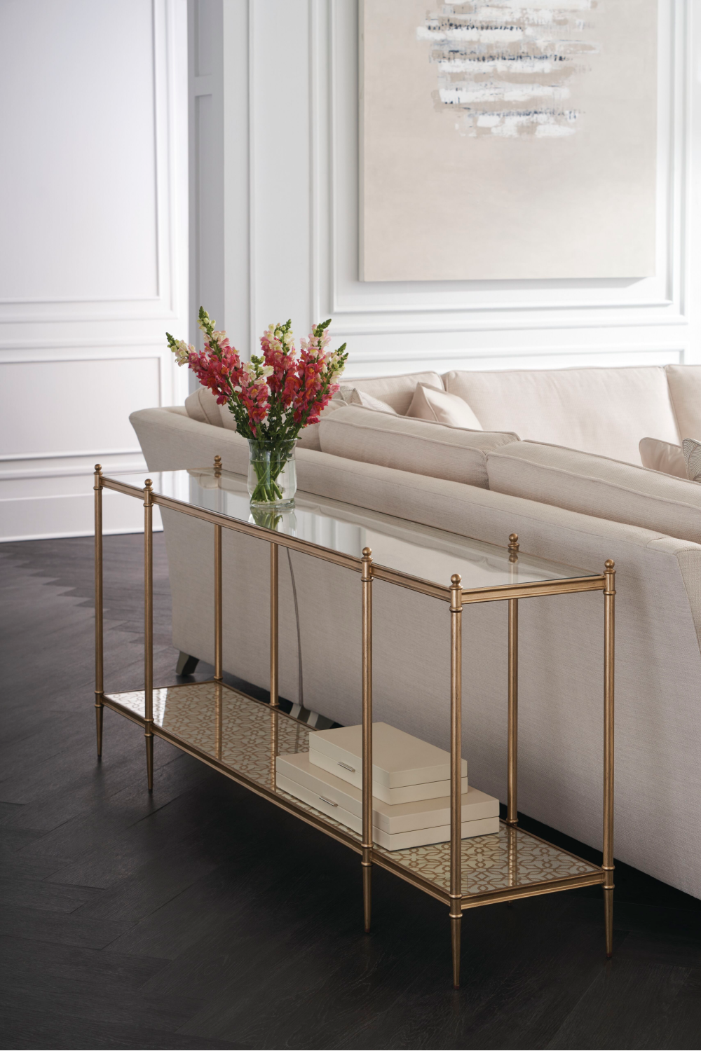 Sloping Arm Lounge Chair | Caracole Victoria | Oroa.com