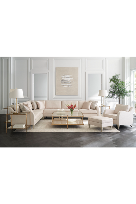 Sloping Arm Lounge Chair | Caracole Victoria | Oroa.com