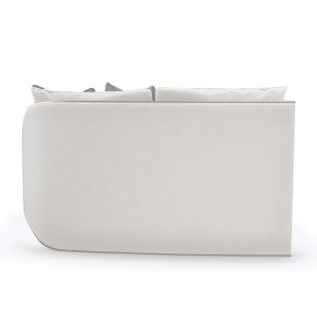 Modern European furniture - Cream Chenille Right-Armed Sofa - www.oroa.com