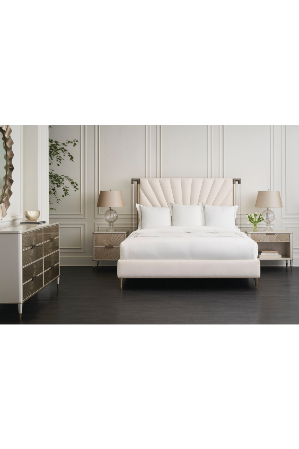 Radial Patterned Glass Dresser | Caracole Valentina | Oroa.com