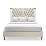 Gold Frame Upholstered Queen Bed | Caracole Valentina
