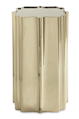 Scalloped Metallic Side Table | Caracole Good As Gold | Oroa.com