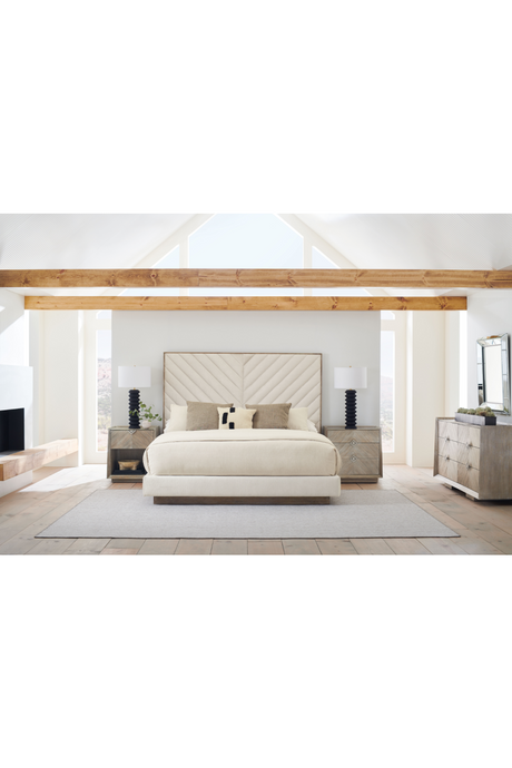 Ash Wood Upholstered Bed | Caracole Meet U In The Middle | Oroatrade.com