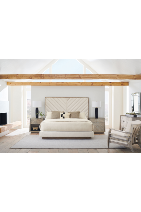Ash Wood Upholstered Bed | Caracole Meet U In The Middle | Oroatrade.com
