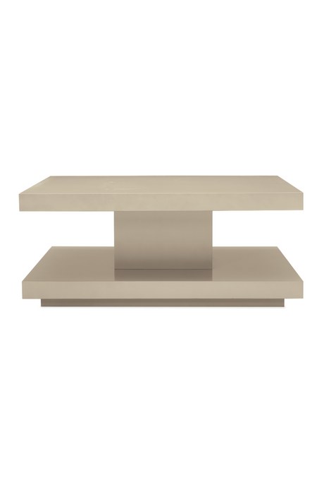 Beige Geometrical Coffee Table | Caracole Cool And Classic |  Oroa.com