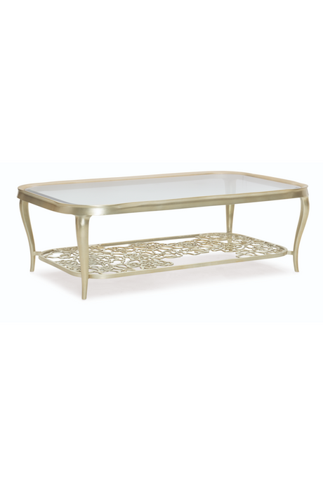 Glass Cocktail Table | Caracole Flower Power | Oroa.com