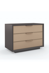 Vinyl 3-Drawer Nightstand | Caracole Triple Wrap | Oroa.com