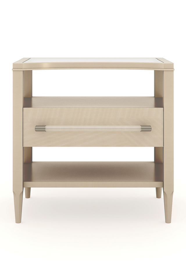 Crescent-Shaped Top Nightstand | Caracole Clearly Open | Oroatrade.com