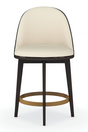 Vegan Leather Counter Stool | Caracole Another Round | Oroa.com