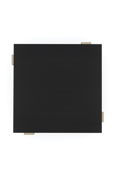 Square Black Coffee Table | Caracole I'll Take The Corner Table | Oroa.com