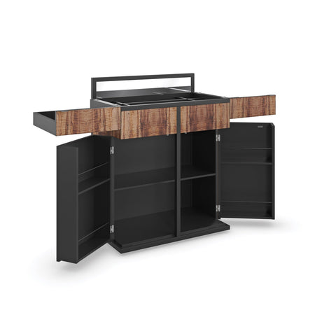 Flip-Top Mape Bar Cabinet | Caracole