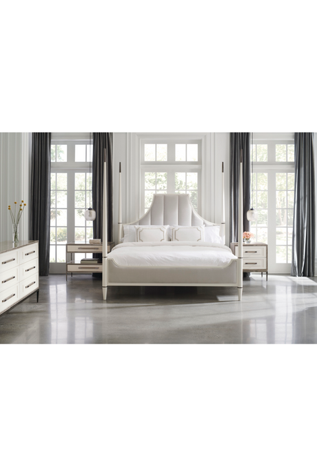Bronze Framed Nightstand | Caracole Dual Impressions | Oroa.com