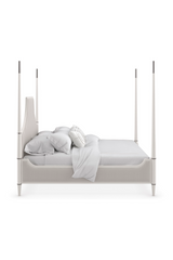 White Channel Tufted Queen Bed | Caracole To Post Or Not To Post | Oroa.com