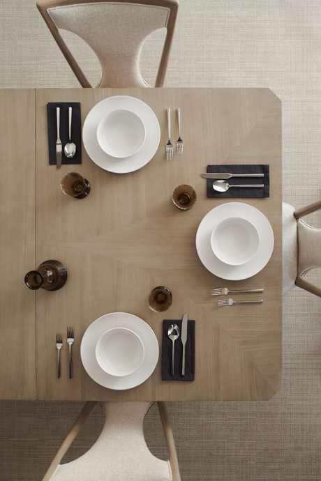 Beige Extendable Dining Table | Caracole Here to Accommodate | Oroa.com