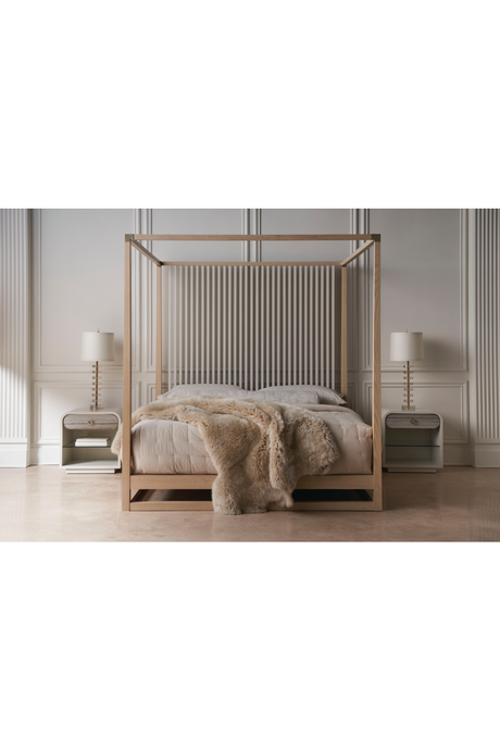 White Modern Nightstand | Caracole Quarry | Oroa.com